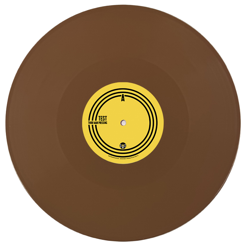 Opaque Brown color vinyl on white background